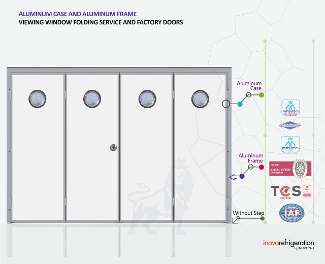 cold room folding service door